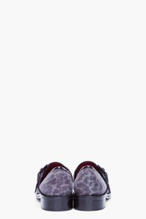 Opening Ceremony Charcoal Leopard Printed Loafer for women