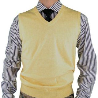 Luciano Natazzi Classic Fit V Neck Vest Premium Cotton Sweater Vest