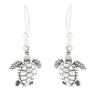 Silvermoon Sterling Silver Sea Turtle Earrings