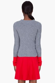 Marc By Marc Jacobs Grey Wool Cashmere Ariana Cardigan for women