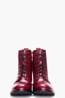 Marc By Marc Jacobs Burgundy Lace up Boots for women