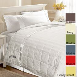 Beauty Stripe White down filled Damask weave Blanket Today $59.99   $