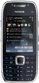 Nokia E75 Smartphone silver black Elektronik