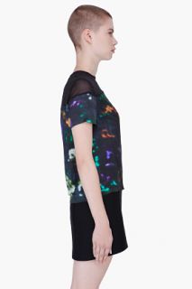 Preen Line Multicolor Silk Abstract Laxt T shirt for women
