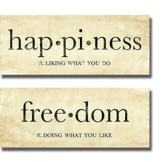 sdgraphics Happiness and Freedom Canvas Art Today $73.99 Sale $66