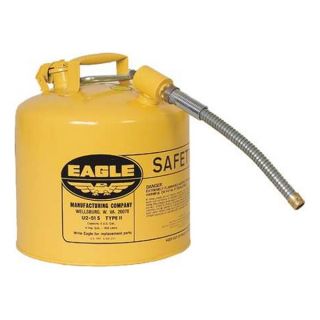 Eagle U2 51 SY Type II Safety Can, Yellow, 15 7/8 In. H