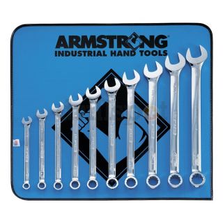 Armstrong Industrial Hand Tools 52 632 Combo Wrench Set, Full Polish, 7 32mm, 15Pc