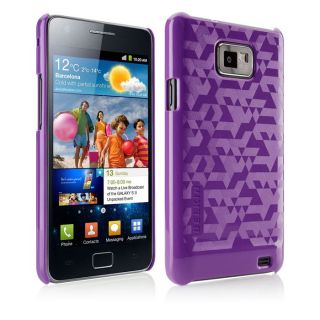 Coque arrière rigide violette pour Samsung Galaxy S II   Effet