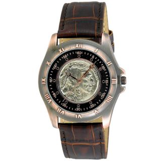 August Steiner Mens Buffalo Nickel Collectors Copper Coin Watch Today