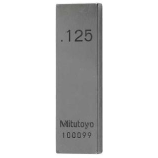 Mitutoyo 611165 531 Gage Block, Rect, Steel, 0.125 In, ASME 0