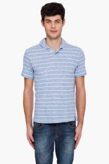 Paul Smith Jeans Striped Knit Polo for men