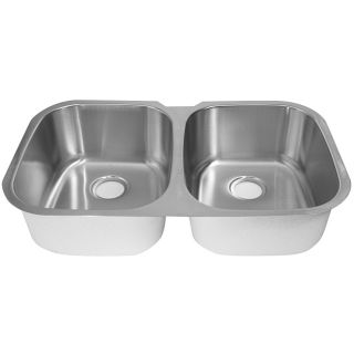 DeNovo Double Equal Size Stainless Steel Kitchen Sink