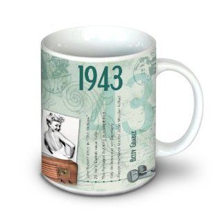70. Geburtstag Geschenke Idee   1943 Kaffeetasse Küche