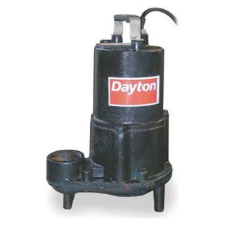 Dayton 4HU70 Pump, Effluent, 1/2hp