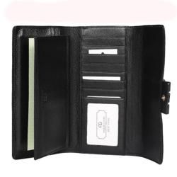 Anais Gvani Textured Genuine Italian Leather Checkbook Wallet with