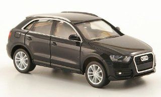 Audi Q3, schwarz, Modellauto, Fertigmodell, Herpa 1:87: 