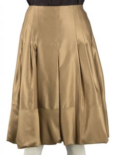 Prada Gold Pleated Skirt