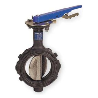 Nibco WD31103 6 Butterfly Valve, Wafer, 6 In, Ductile Iron