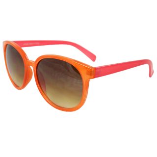 Womens Orange/ Pink Oval Fashion Sunglasses Today $15.59 5.0 (1