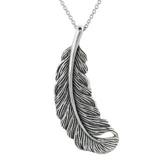 Tressa Sterling Silver Feather Necklace