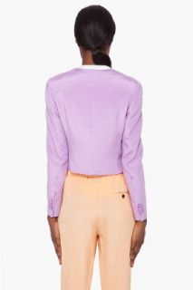 3.1 Phillip Lim Purple Silk Cropped Blazer for women