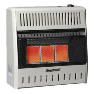 World Marketing KWP196 Infrared Three Plaque LP Wall Heater with Thermostat, 15,000 BTU