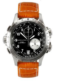 Hamilton Khaki ETO Black Dial Chronograph Watch