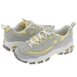 Skechers Dlites   Results Gray And Yellow