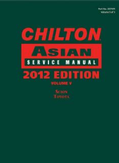Chilton Asian Service Manual: 2012 Edition (Hardcover) Today: $49.99