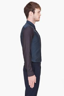 Kenzo Dark Blue Buttondown Shirt for men