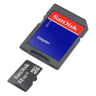SanDisk 32G Micro SDHC2 MicroSD High Capacity Card with Adapter (Class