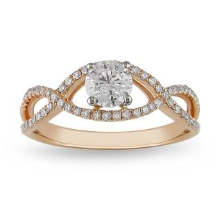 Two Tone Gold Engagement Rings Diamond Engagement