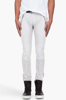 Pierre Balmain Marked Grey Side Zip Jeans for men