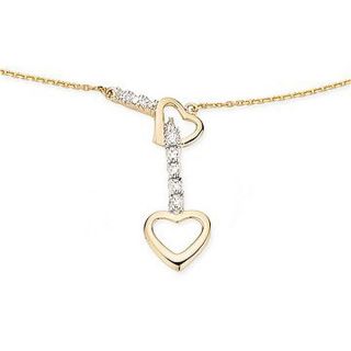 Gold Diamond Heart Necklace Today $182.99 4.5 (2 reviews)