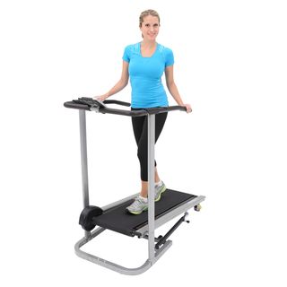 Exerpeutic Folding Compact Manual Safety Handle / Pulse Treadmill