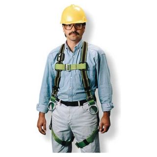 Miller By Honeywell E650 7/UGN Full Body Harness, Universal, 400 lb, Green