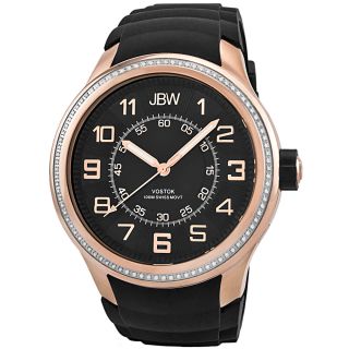 JBW Mens Vostok Diamond accented Rose gold/ Stainless SteelWatch