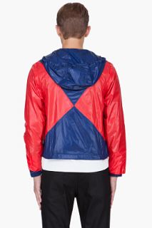 Opening Ceremony Red Combo Hooded Anorak Jacket for men