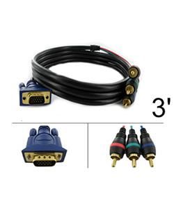 VGA to RCA Male to male Video 3 foot Cable