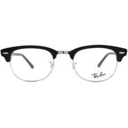 Ray Ban Unisex RX 5154 Clubmaster 2000 Black And Silver Optical