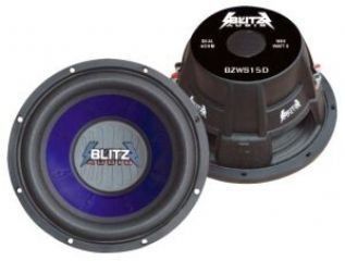 Blitz BZWS154 High Power 15 Inch Car Audio Subwoofer Car