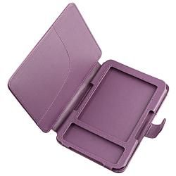 Purple Leather Case for  Kindle 3