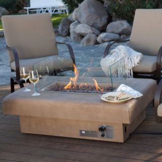 Palazetto 48 in. Gas Fire Table   Sand   Propane Fire Pits at