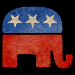 Grunge Republican Elephant T Shirt 8000633