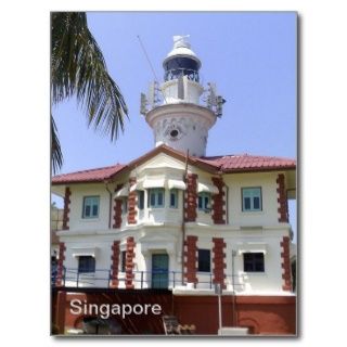 Sultans Masse Leuchtturm, Singapur Postkarte